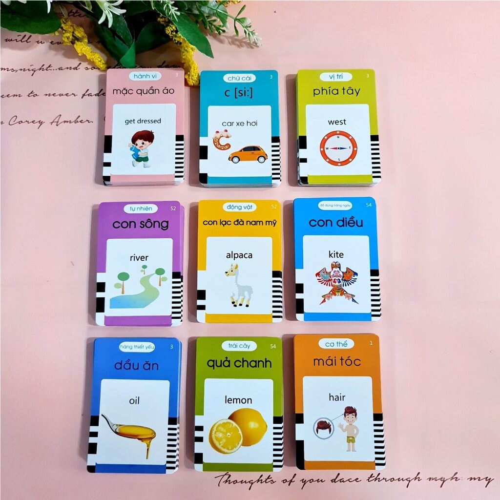 Máy đọc thẻ tiếng anh cho bé Flashcard gồm 224 từ vựng