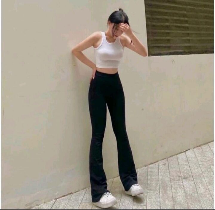 Quần legging nữ ống loe Co giãn bốn chiều