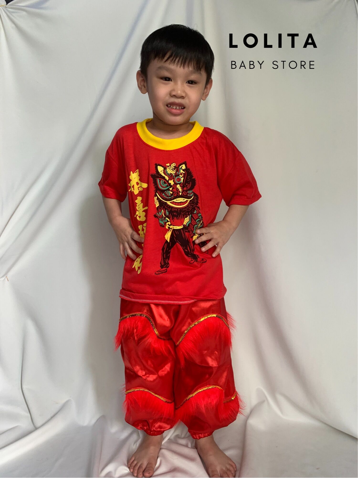 Set Quần Áo Lân cho bé
