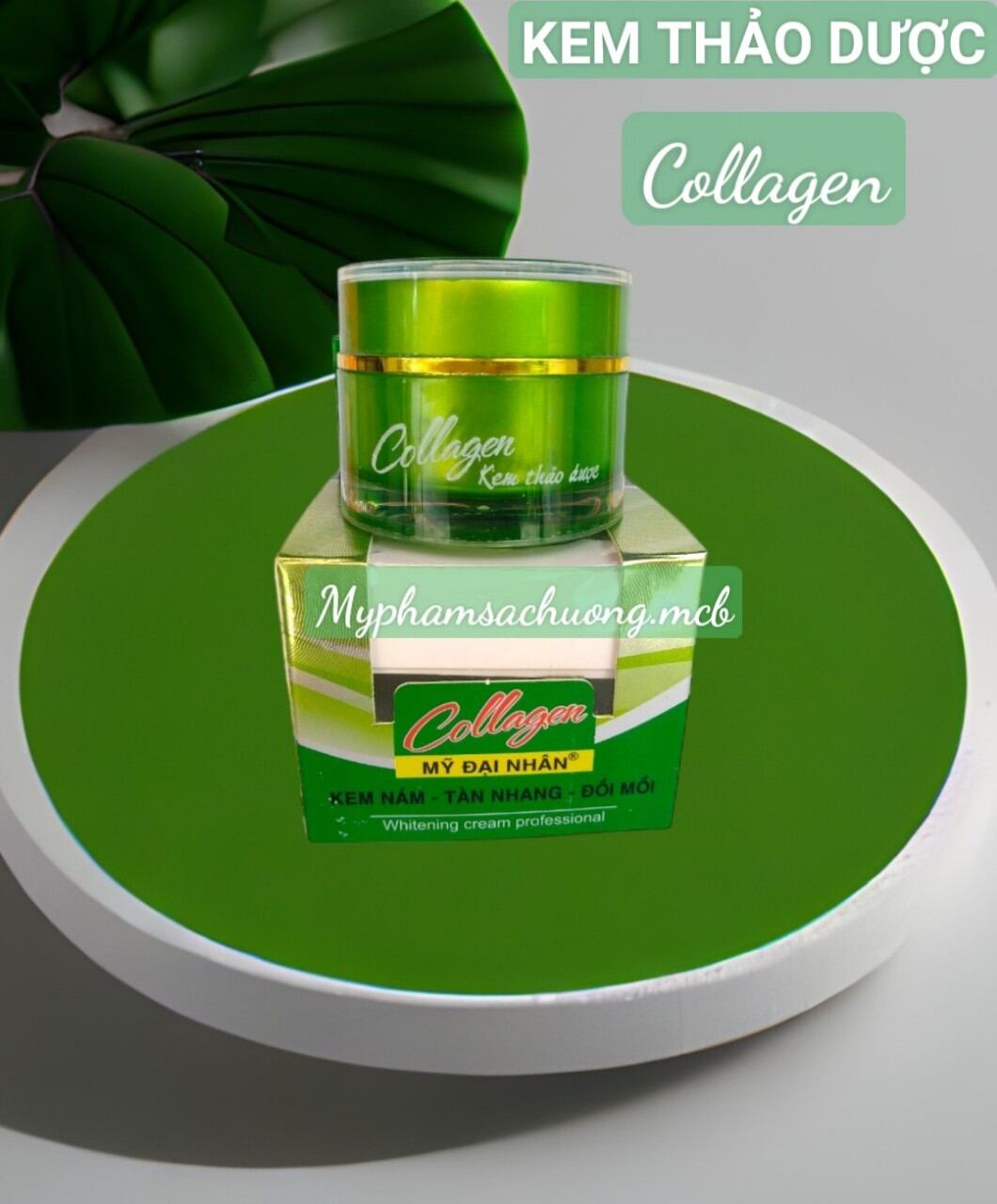 kem thảo dược collagen mỹ đại nhân 25g bao bì mới thay đổi 15g