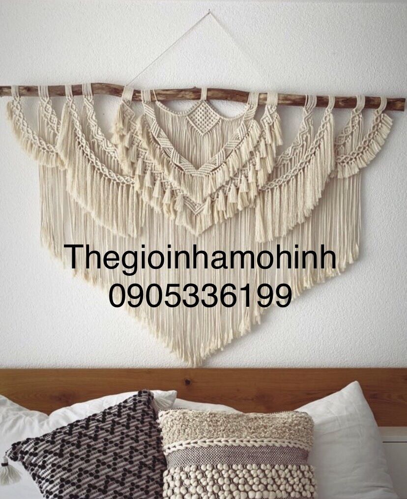 Mành macrame kích thước lớn từ 1m-1,3mét