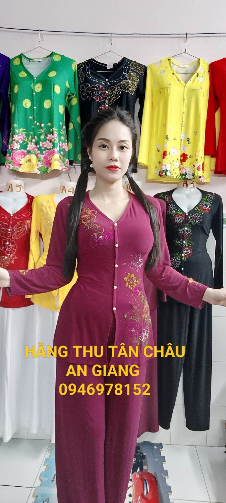 BỘ BÀ BA ĐÁ HOA BƯỚM CÙNG MÀU ỐNG RỘNG