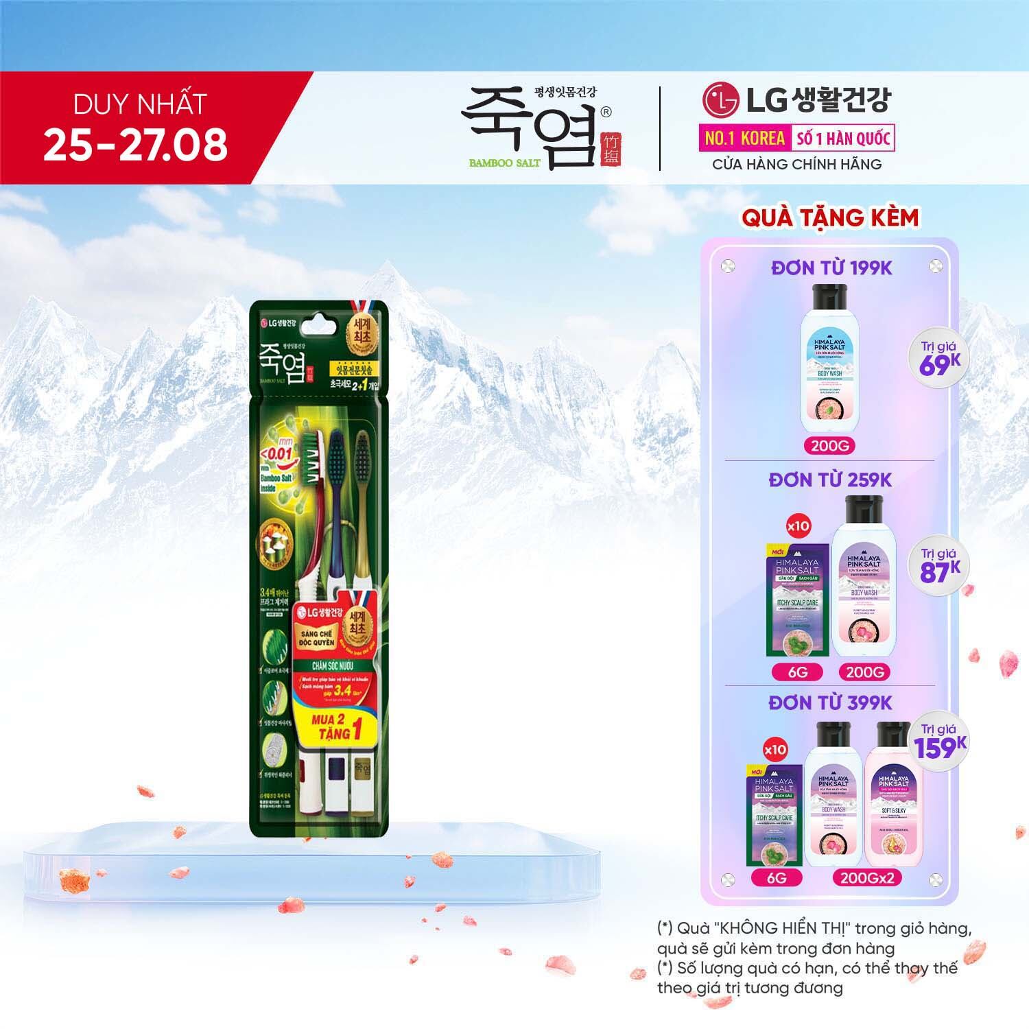 Bàn chải răng Bamboo Salt in Mom chăm sóc nướu