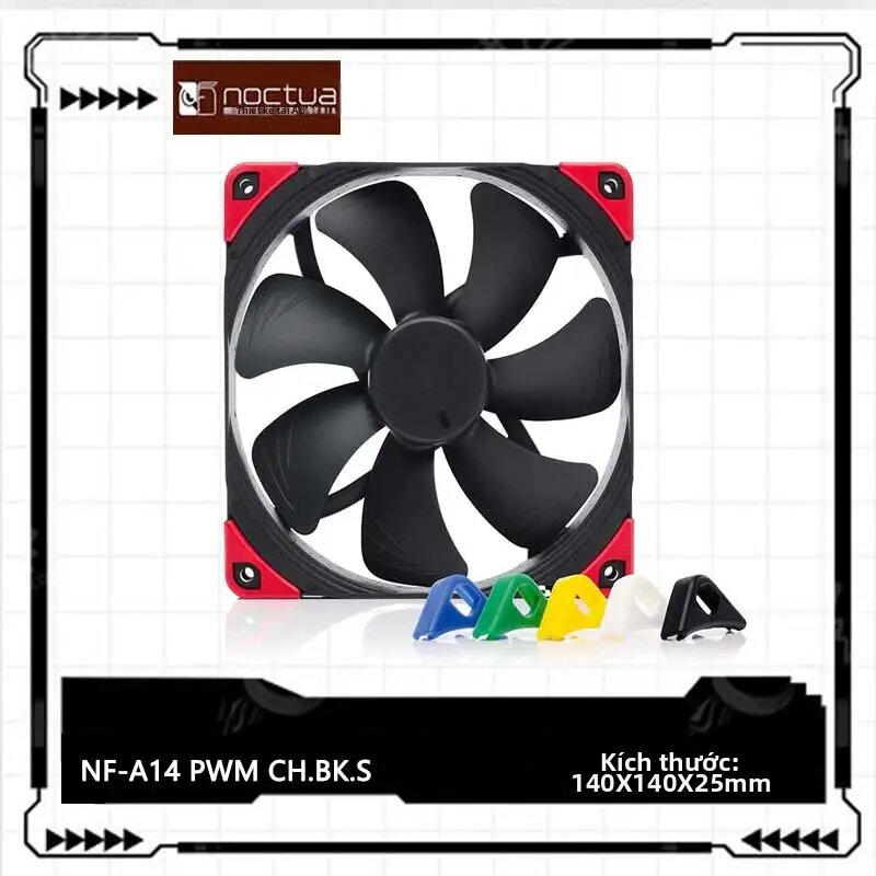 Noctua | Quạt Tản Nhiệt Noctua NF-A14 14cm PWM Với Bạc Đạn SSO2, Khung AAO Và Thiết Kế Khí Động Học Dành Cho Vỏ Máy Tính Giá 987,200 Đồng*Miễn phí vận chuyển