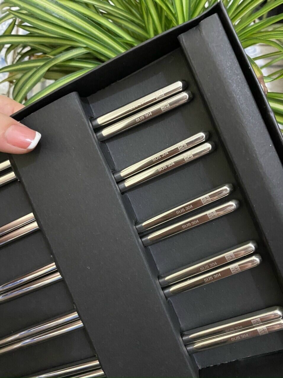 Set 5 đôi đũa inox  Đức, xịn đẹp
