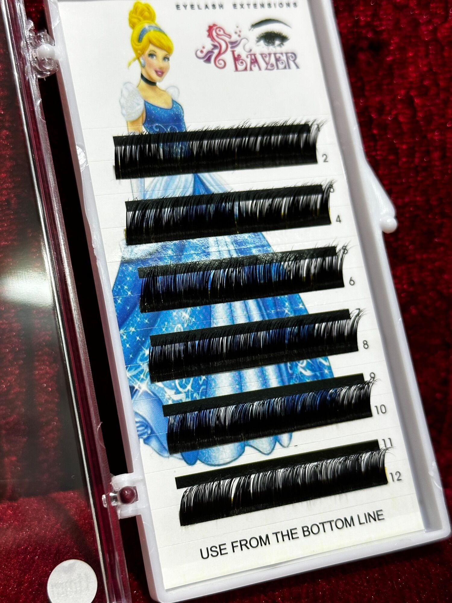 Mi lông thật 100% hàng xuất dư 6 line độ cong tự nhiên