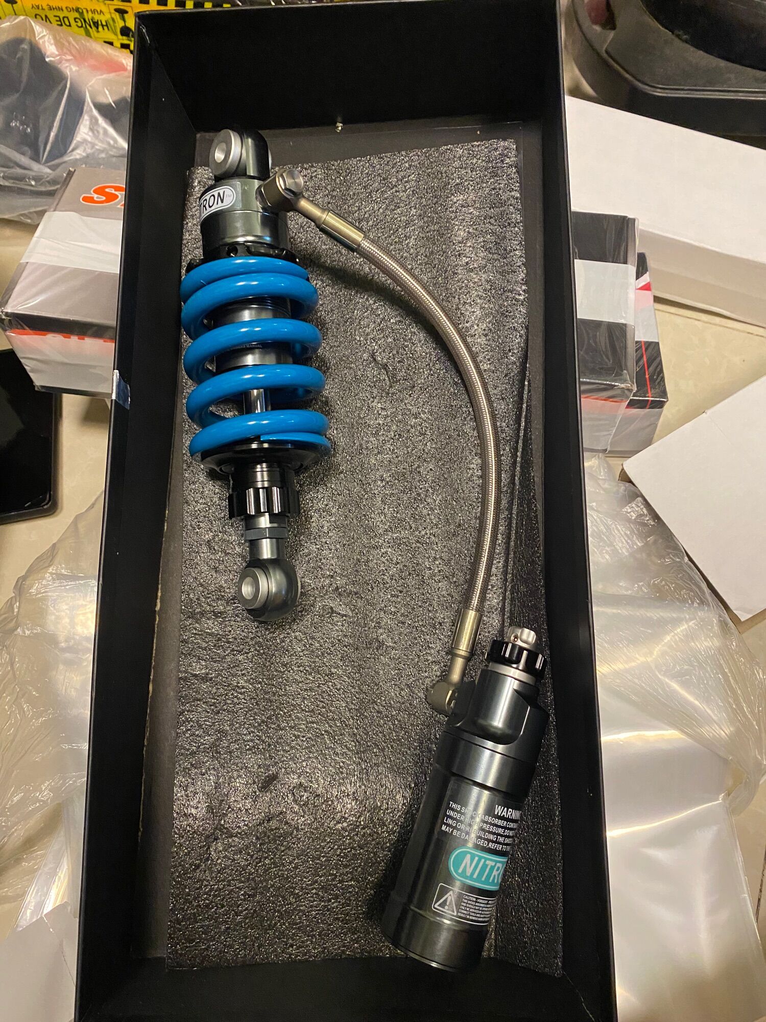 Phuộc nhún sau Nitron bình dầu cho Ex 135 150 155