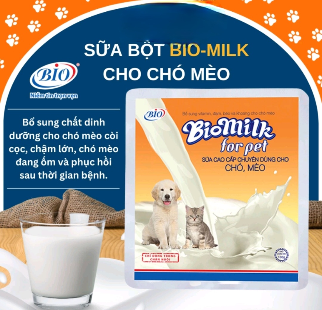 Sữa bột chó mèo Bio-milk for pet