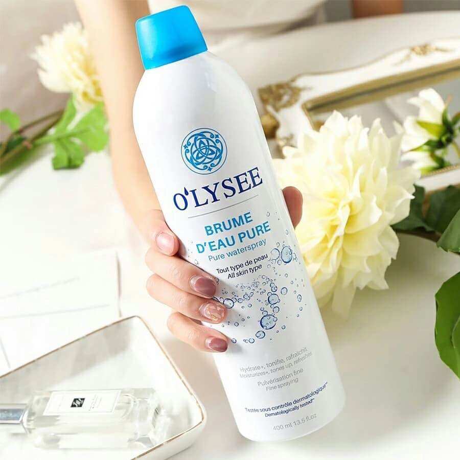 Xịt khoáng dưỡng da olysee 400ml xuất xứ từ pháp