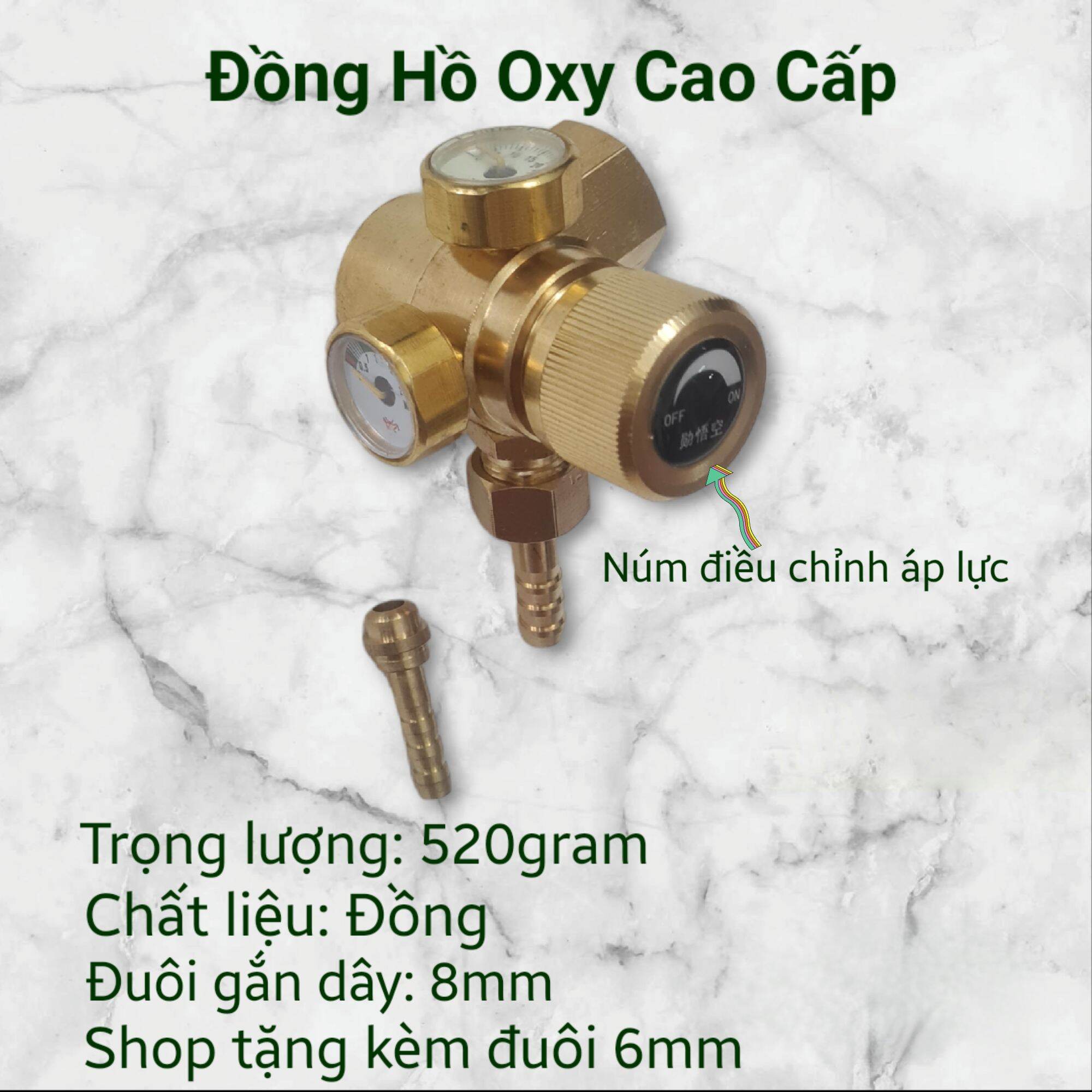 (  Hàng cao cấp chuyên dụng hàn cắt gió đá & điện lạnh ) Giảm áp Oxy_Nito..._Đồng hồ điều áp chỉnh áp xuất Oxy_Nito...