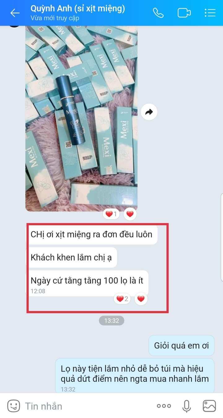 Xịt thơm miệng MEXI Quyên Lara