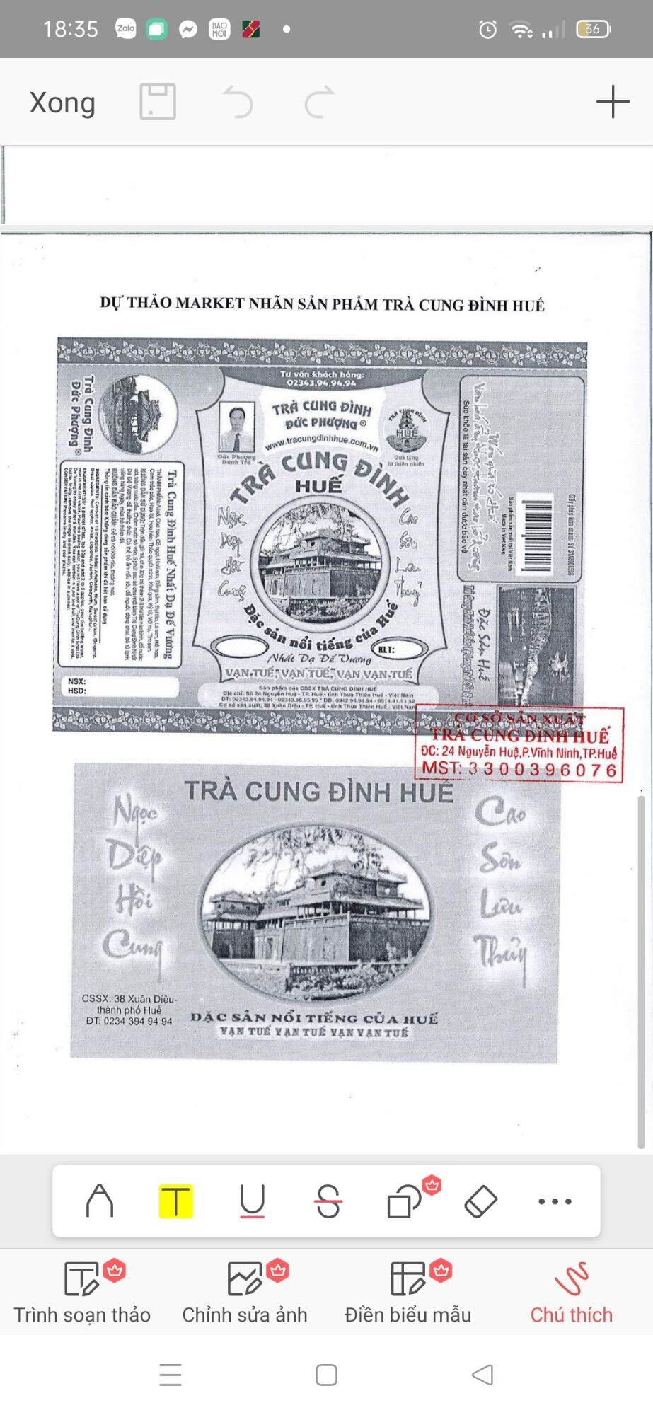 Trà Hoàng Đế G9 của PHƯƠNG DUNG( MÀU ĐỎ)500gr