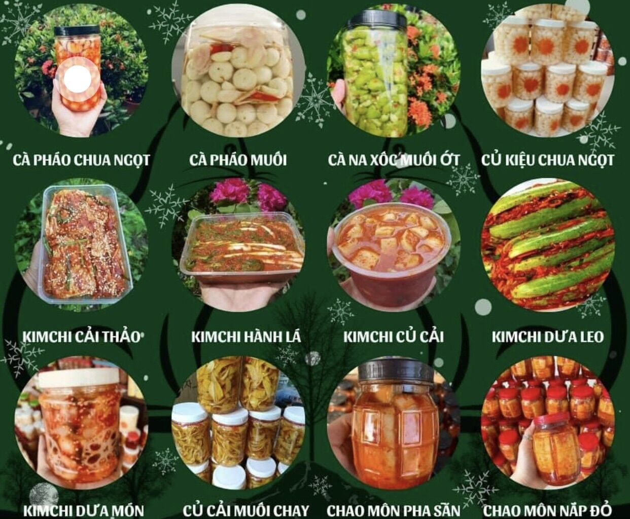 Kim chi cải thảo củ cải hành lá cà pháo, chao, mắm cá kèo, lạp xưởng  muối sỉ lẻ