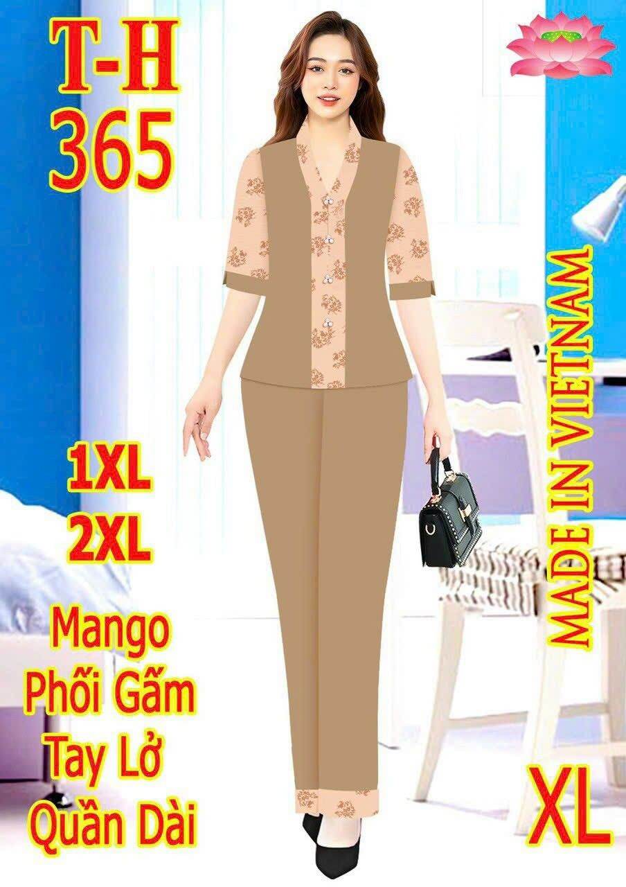 bộ trung niên màu phối tay lỡ