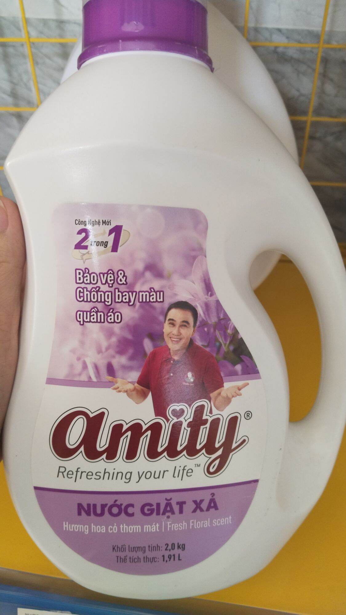nước giặt xả Amity 2 trong 1