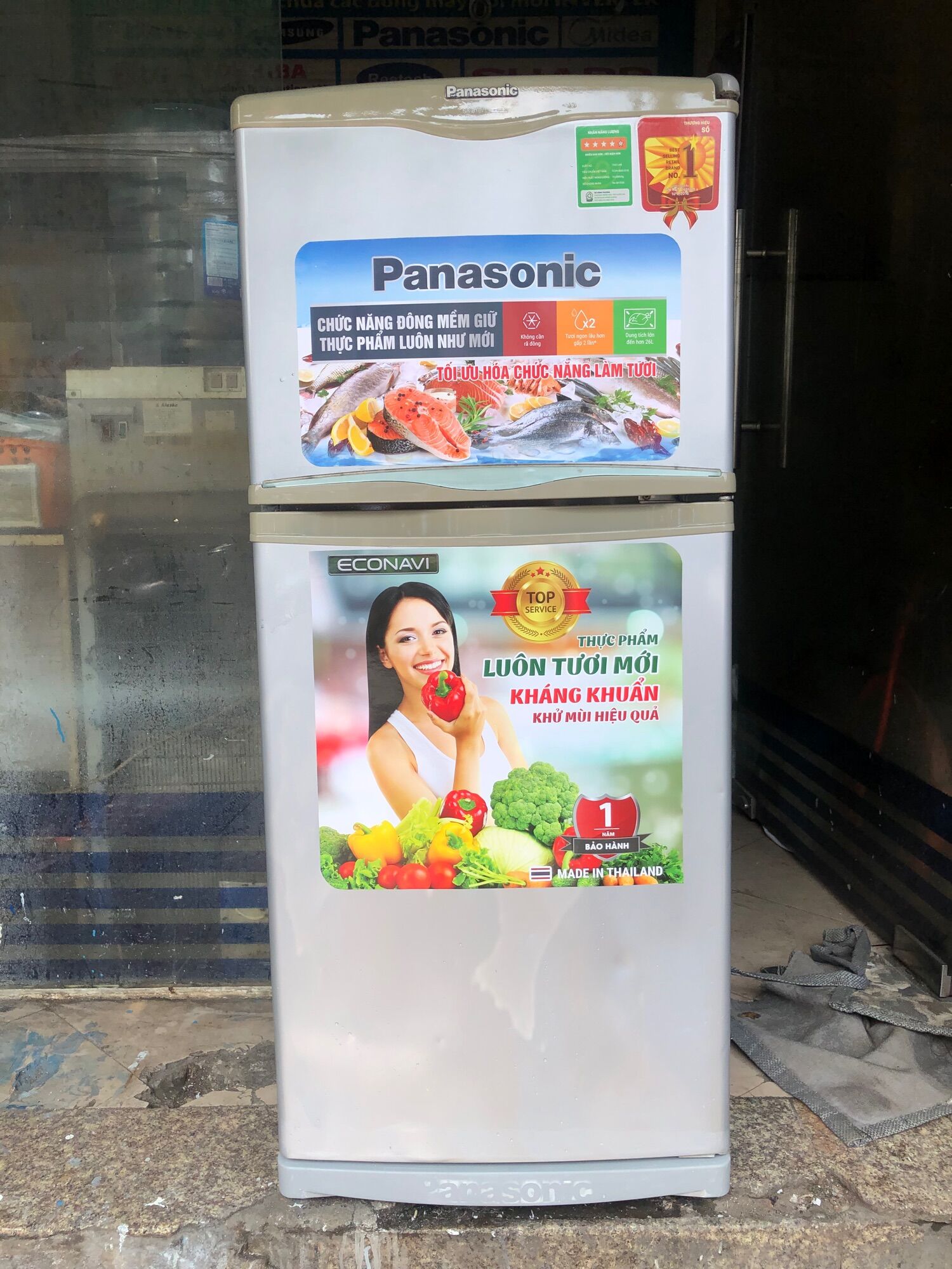 Tủ lạnh cũ Panasonic 160 lít bán khu vực HCM