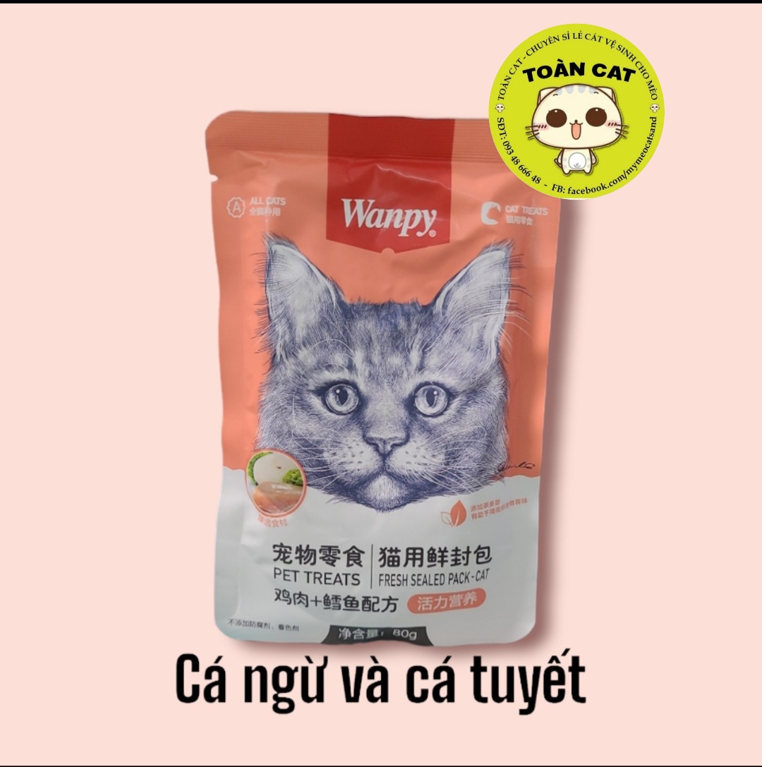 Combo 10 gói Pate Wanpy 80g - Pate cho mèo