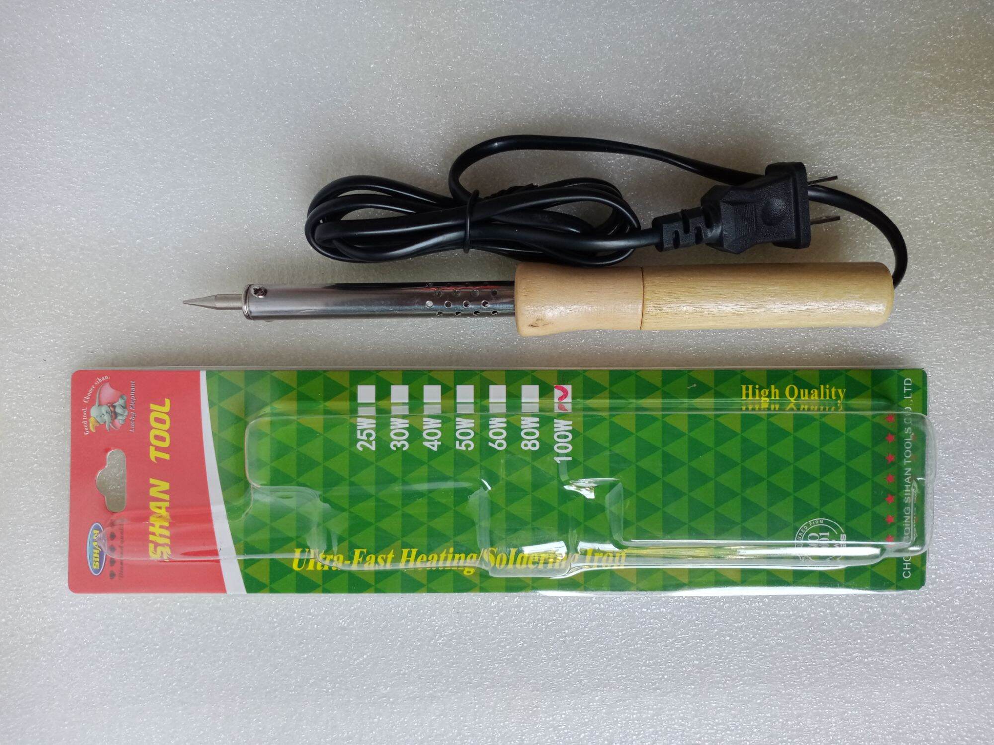 Mỏ hàn chì cán gỗ 100W_Hiệu SIHAN