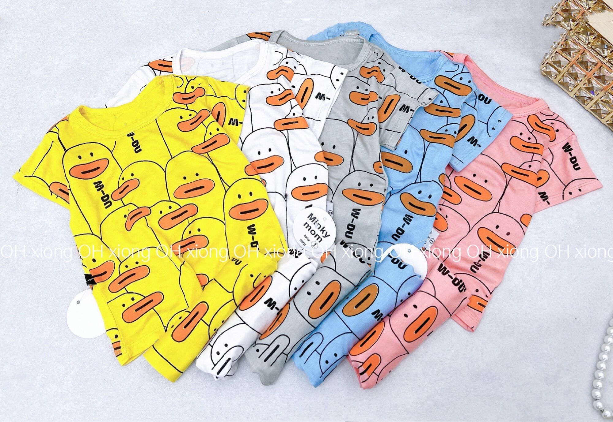 Bộ cộc tay Minkymom vải thun lạnh chuẩn cho bé trai, bé gái. Bộ cộc tay cho bé trai, bé gái