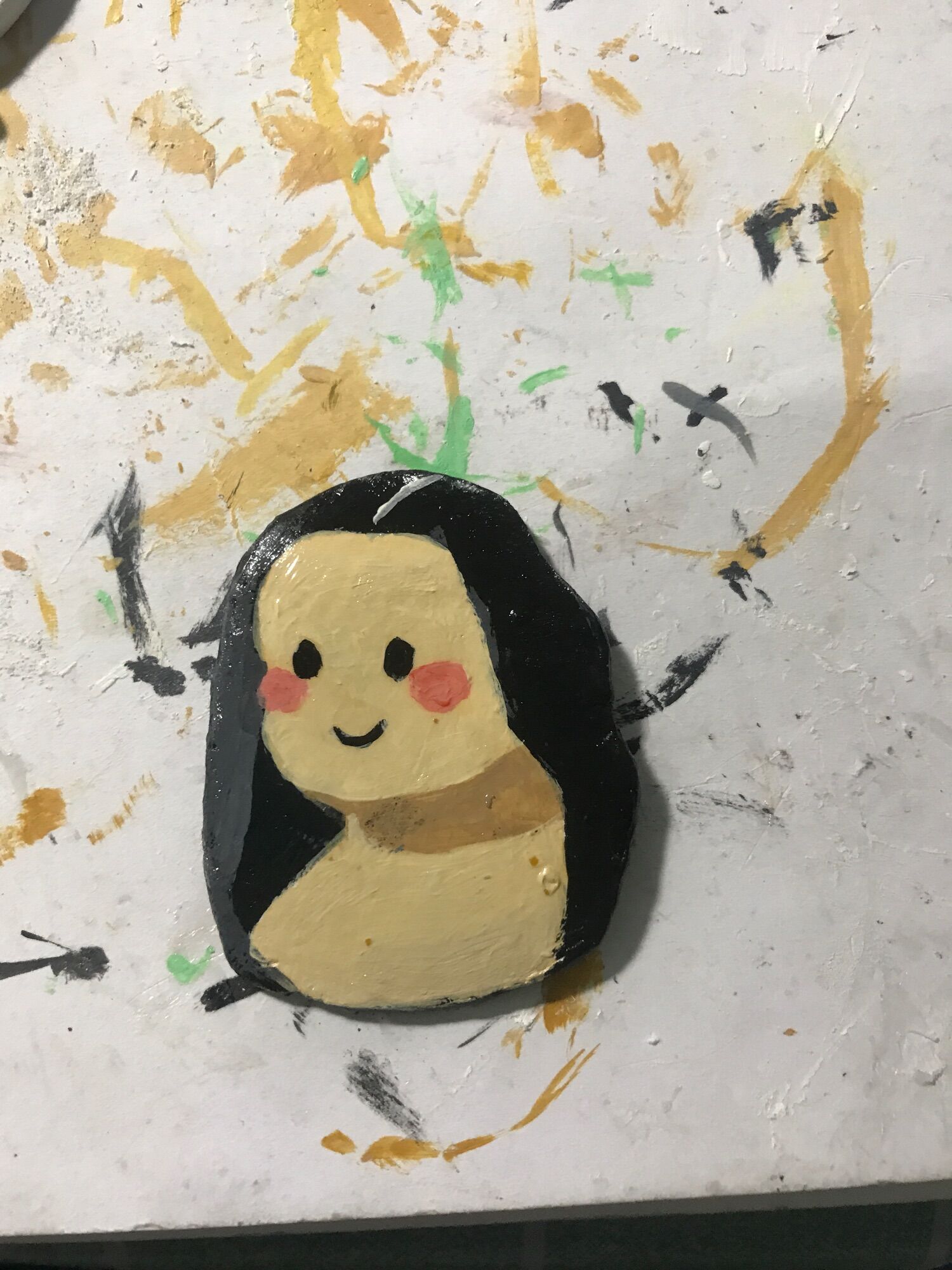 Dây chuyền hình Monalisa hài hước