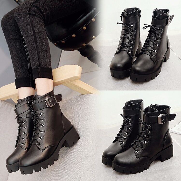 Boots cổ ngắn 5cm, giày cổ ngắn