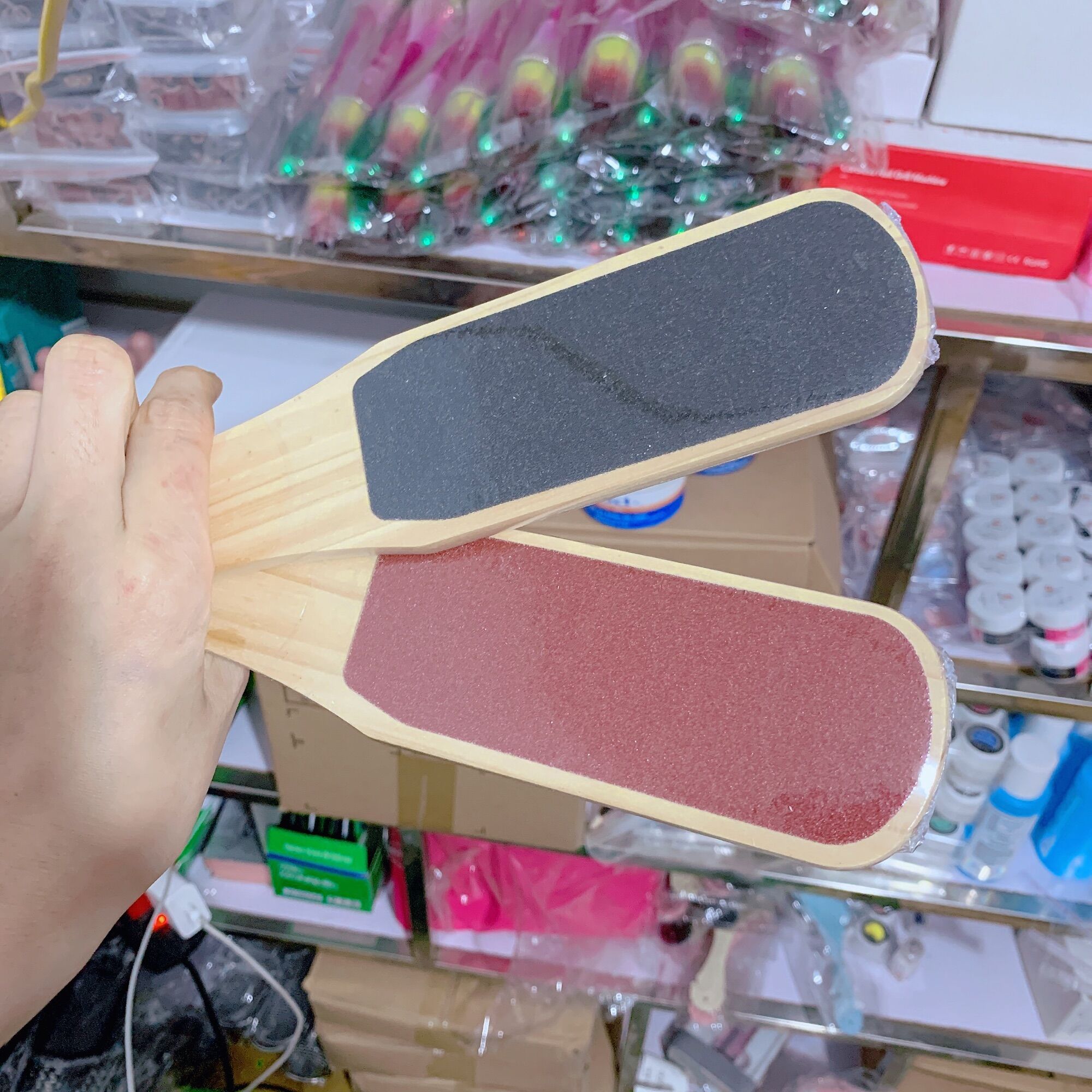 Cây chà gót nhám 2 mặt, dụng cụ chà gót chân