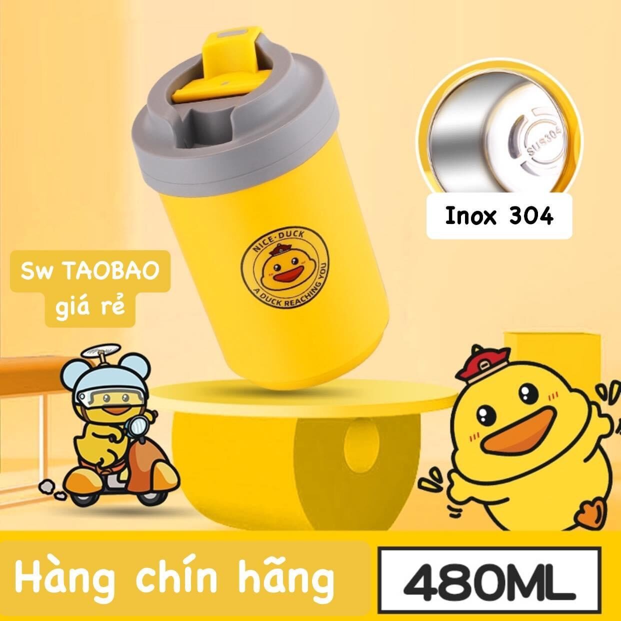 Ly 2 lớp inox 304 chống nóng 480ml