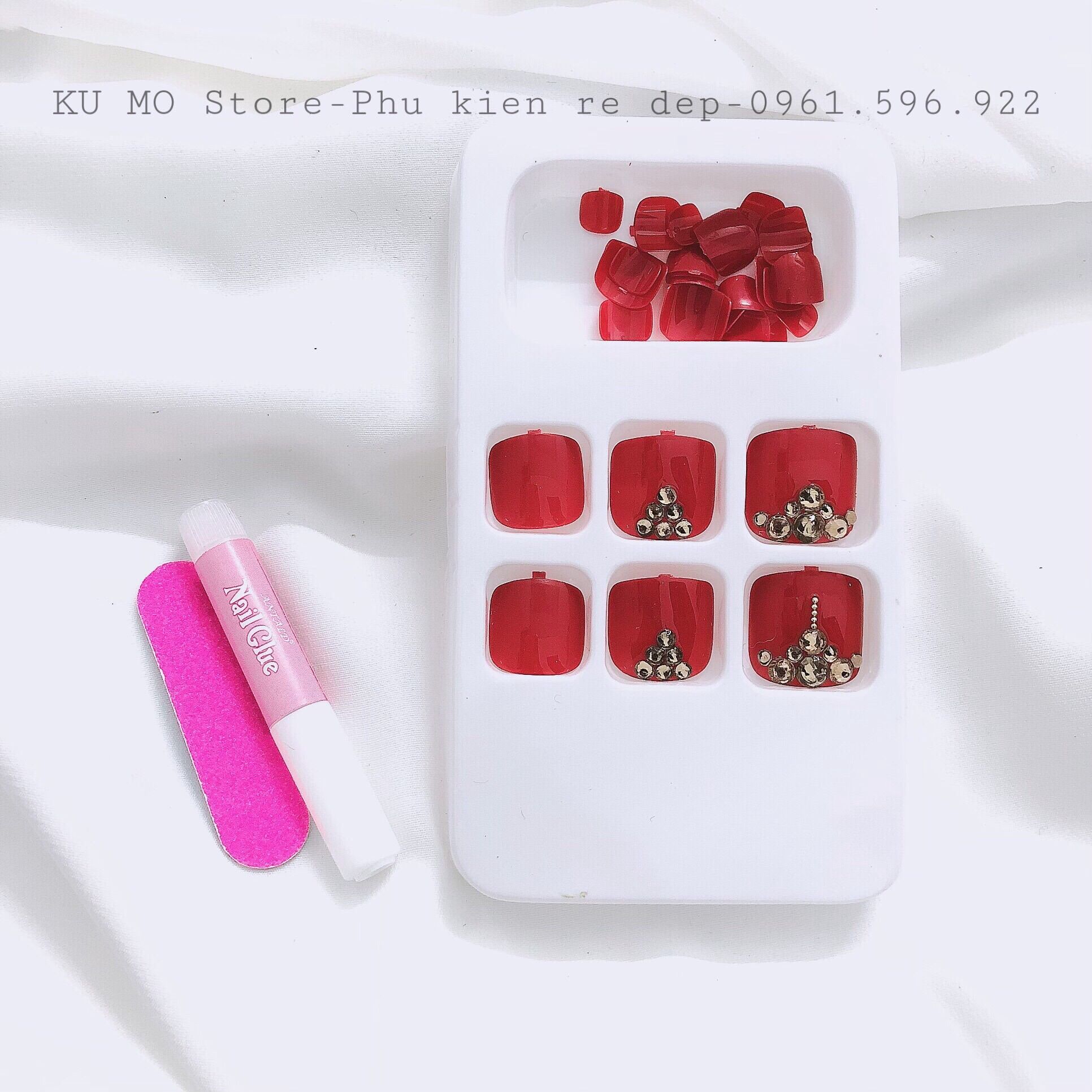 Com bo 1 bộ móng chân + 1 bộ móng tay