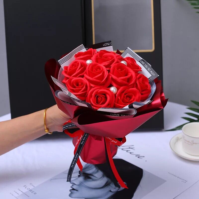 Bó hoa Hồng sáp 10 bông