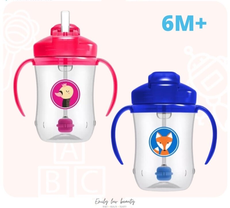 Bình tập uống nước Dr Brown’s cho bé 6M+