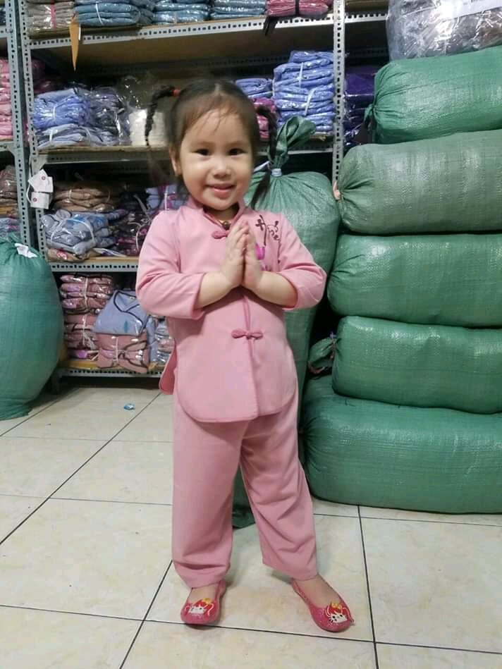 Đồ Lam Đi Chùa - Mẫu Xẩm Bé Gái