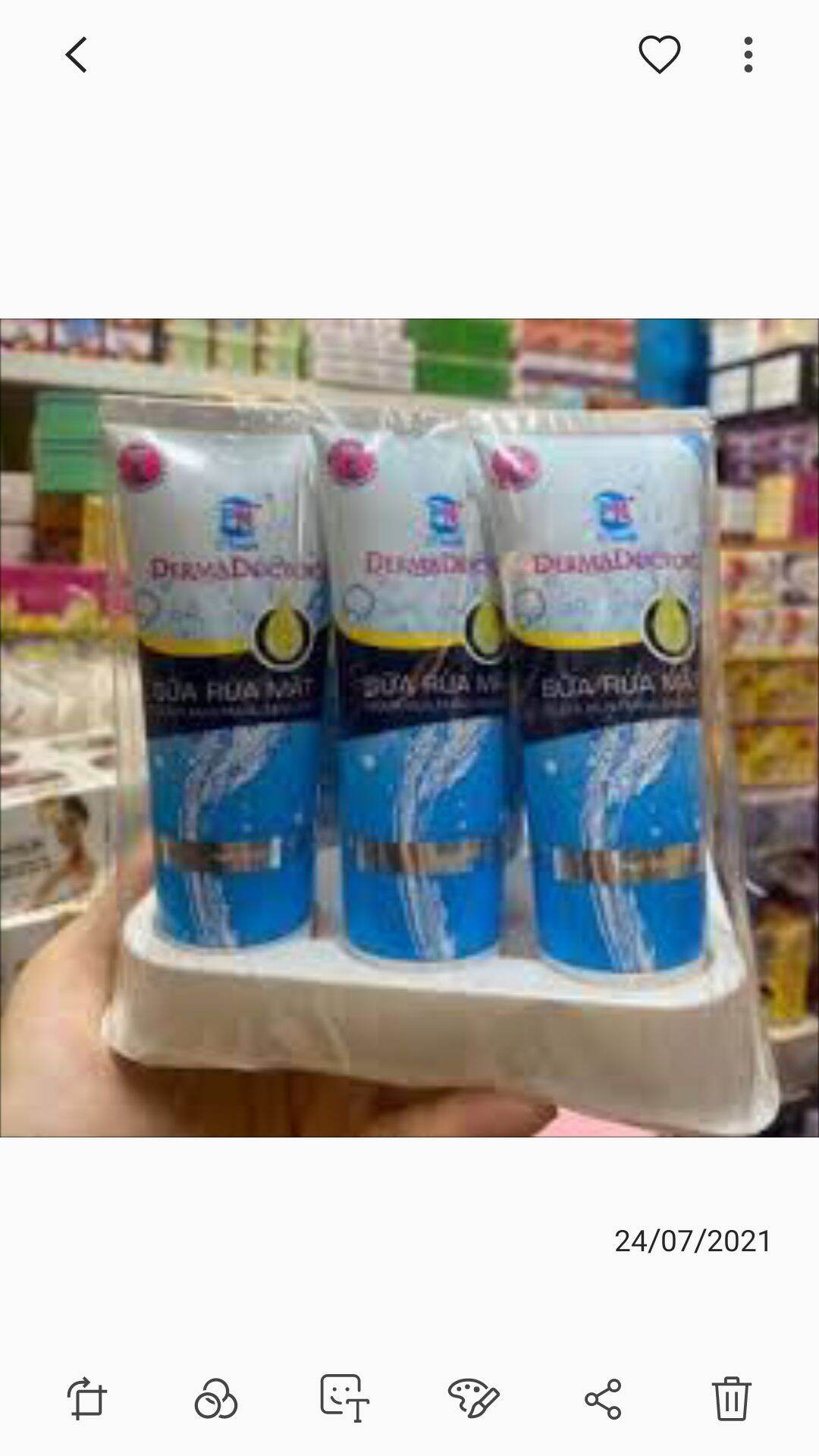 6 sữa rửa mặt Derma Doctor