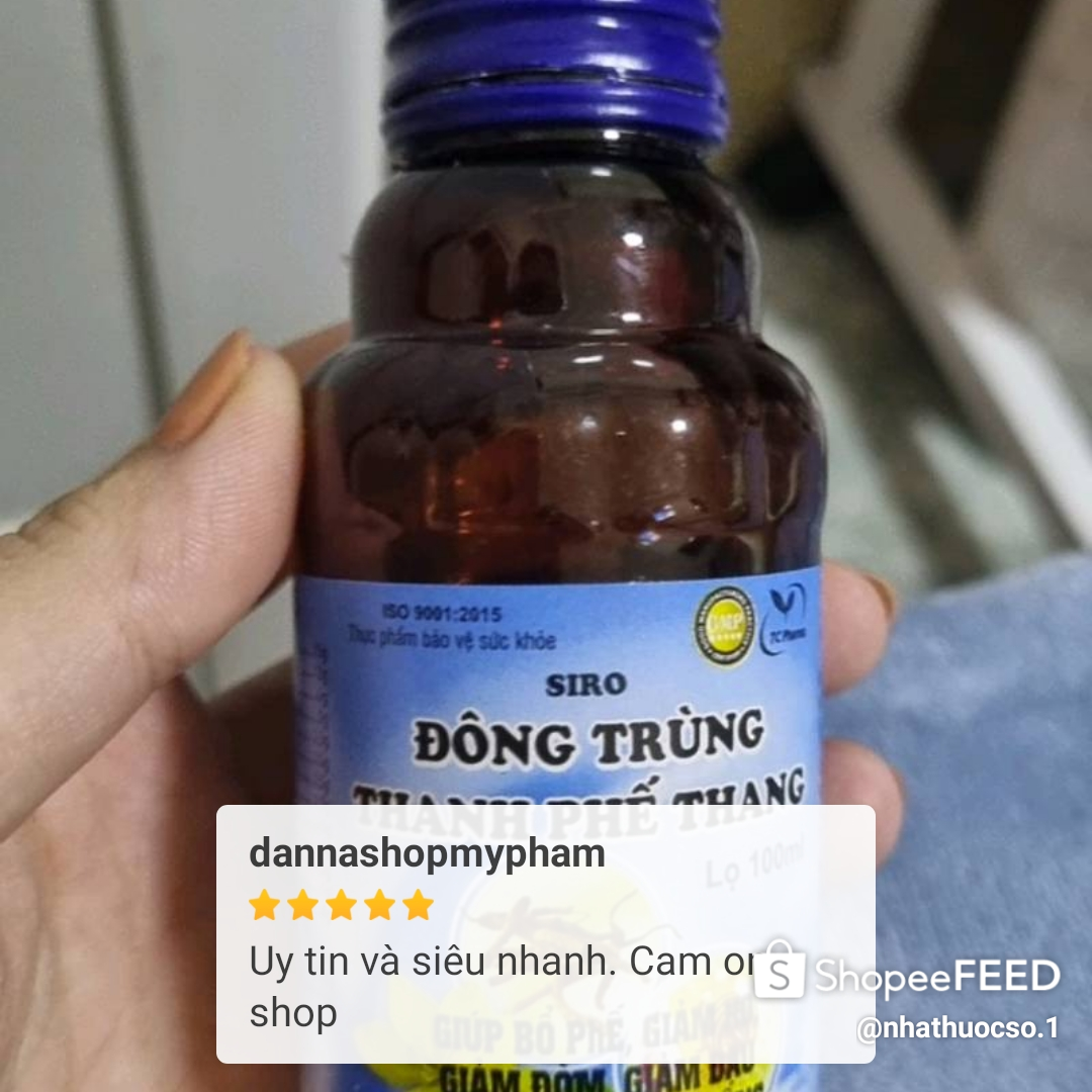 ✅[CAM KẾT CHÍNH HÃNG] Siro bổ phổi t.rị ho ĐÔNG TRÙNG THANH PHẾ THANG