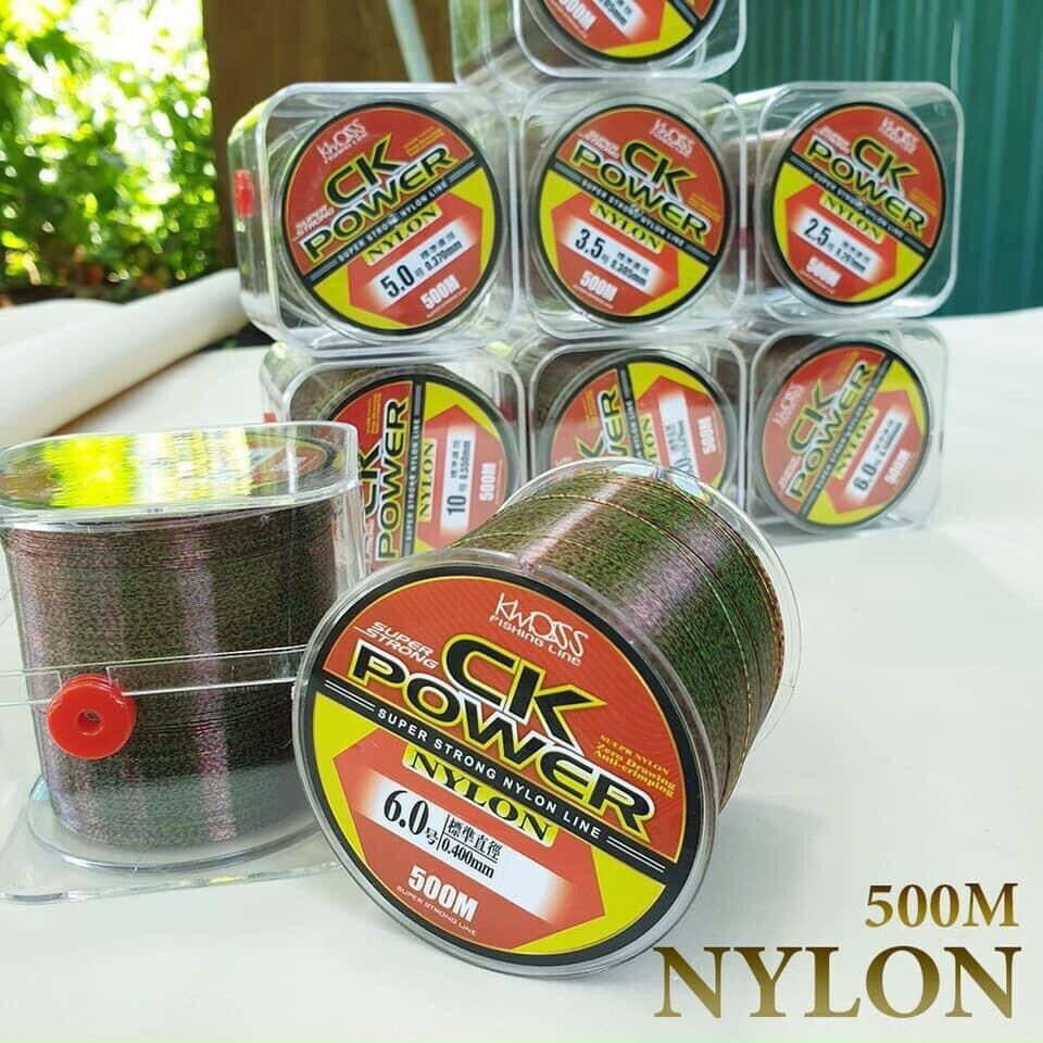 Cước câu cá tàng hình dây câu cá Nylon CK power 500m tải cá tốt dùng làm dây trục câu cá CK500