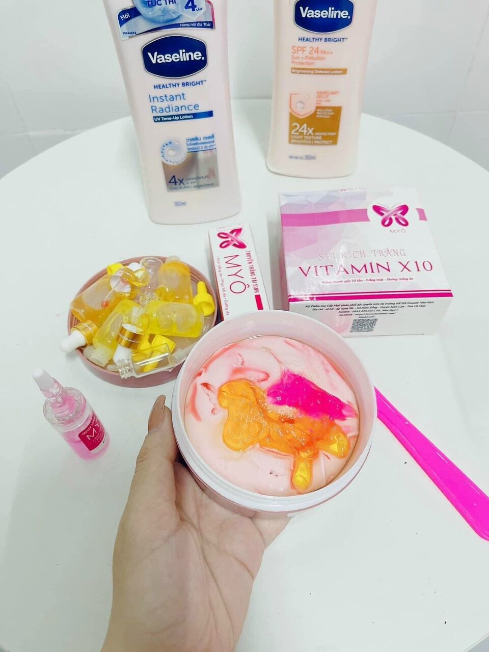 𝐒𝐄𝐓 𝐊𝐈́𝐂𝐇 𝐓𝐑𝐀̆́𝐍𝐆 𝐕𝐈𝐓𝐀𝐌𝐈𝐍 𝐗𝟏𝟎 (2 SET MIỄN SHIP TẶNG HỘP +  MUỖNG TRỘN KEM)