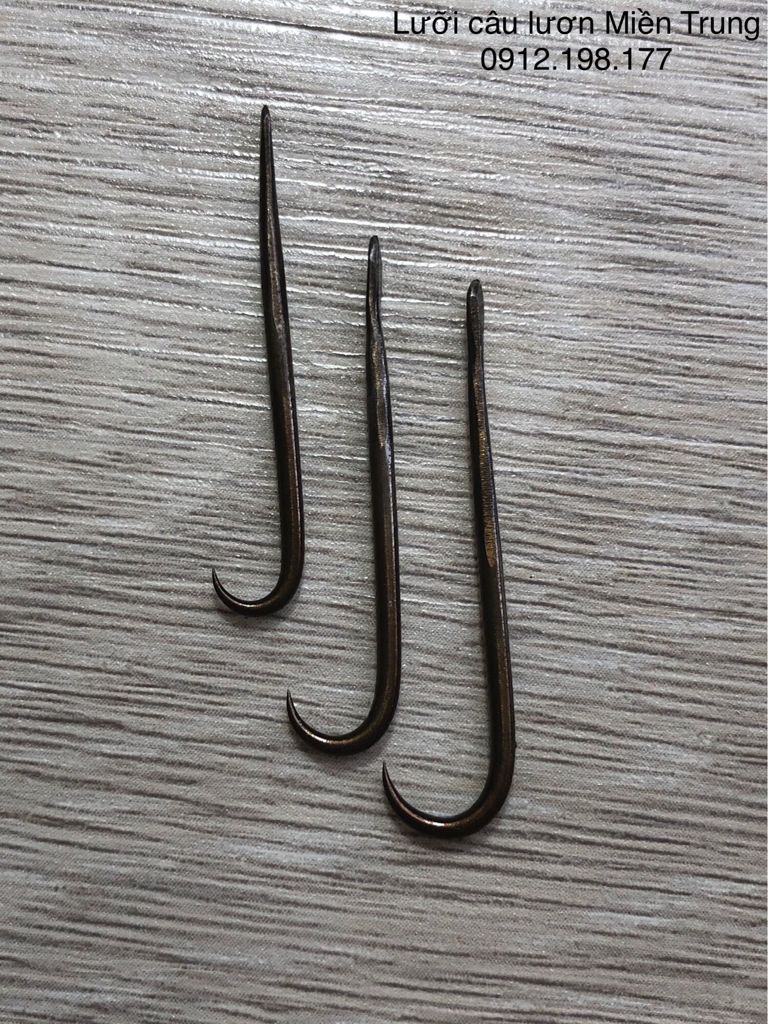 Lưỡi câu lươn, bộ 3 cỡ Nhỏ, Trung, To