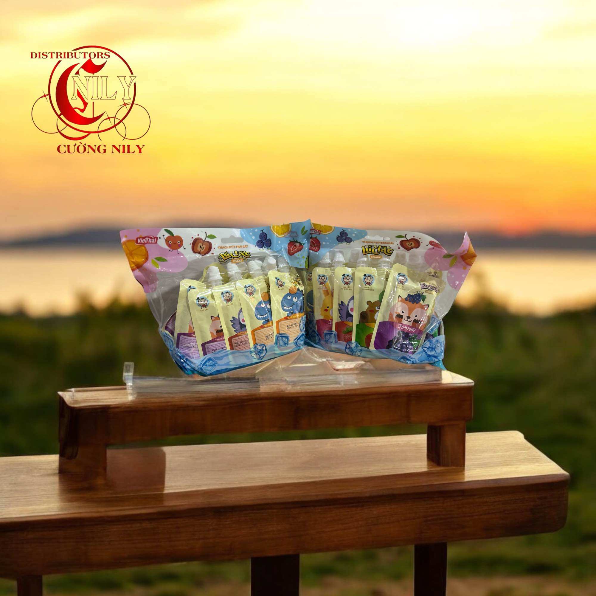 Thạch Lúc Lắc trái cây Việt Thái túi 900gr