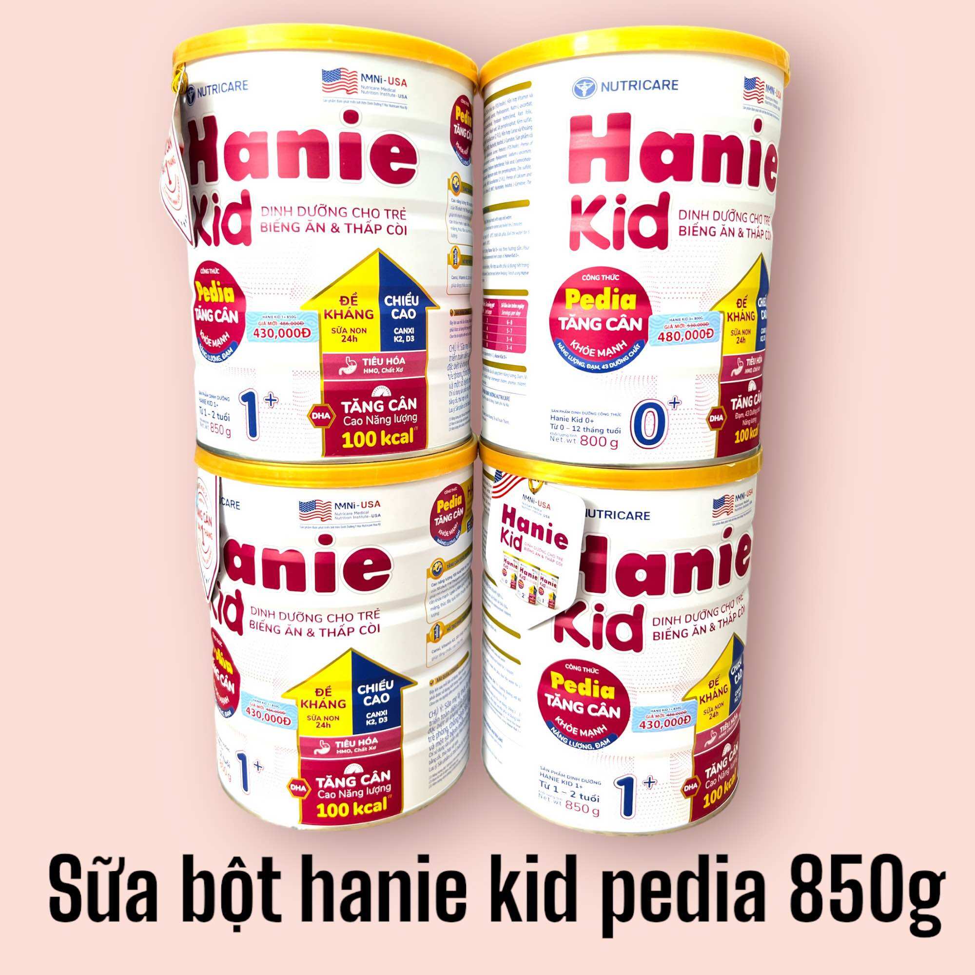 [HCM]Sữa bột Hanie Kid pedia số 1 850g (date mới)