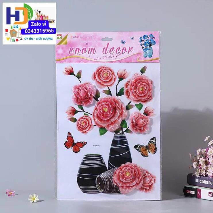 Tranh Dán Tường 3D Hoa Nổi (GIAO MẪU NGẪU NHIÊN)