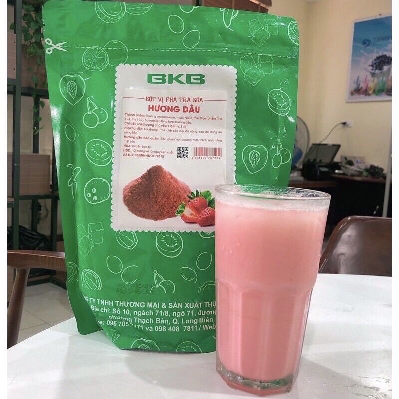 Bột vị pha trà sữa BKB 1kg- vị bạc hà