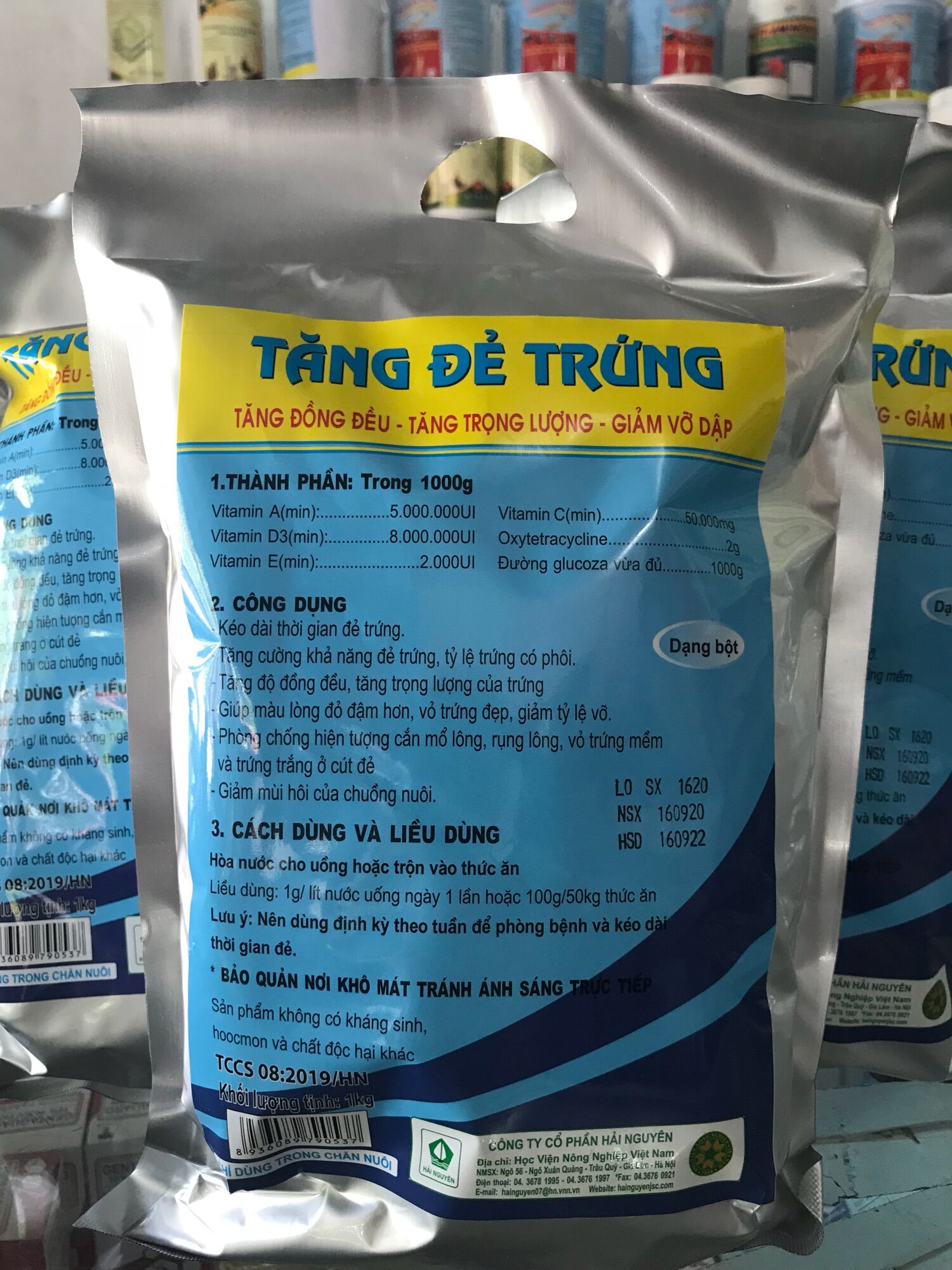 Kích trứng cho gia cầm 1kg