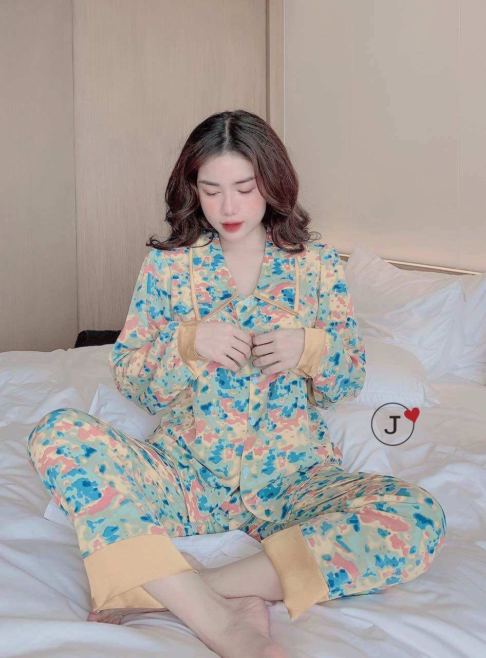 Đồ bộ lụa mango tay dài