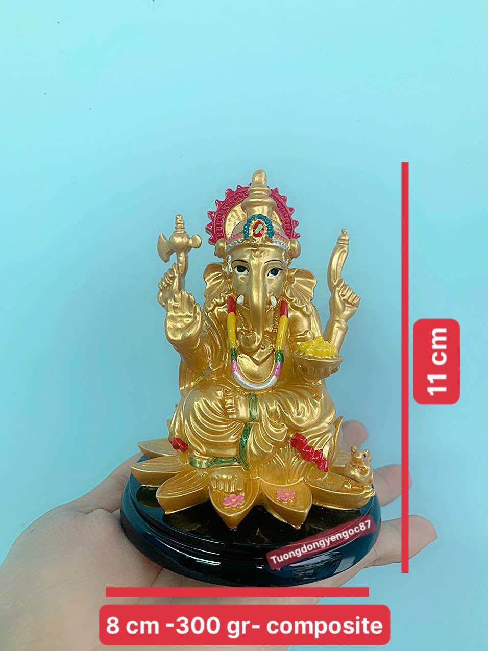 Tượng thần voi Ganesha 11 cm