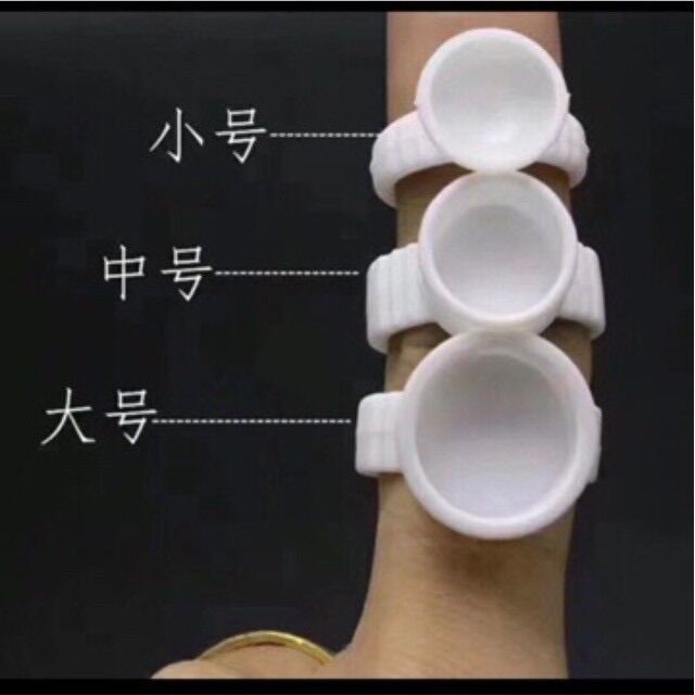 [ gói 100 chiếc] Chum nhẫn đựng mực phun xăm