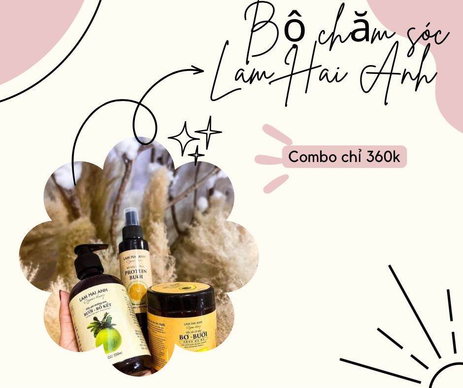 Dầu gội bưởi bồ kết Lâm Hải Anh