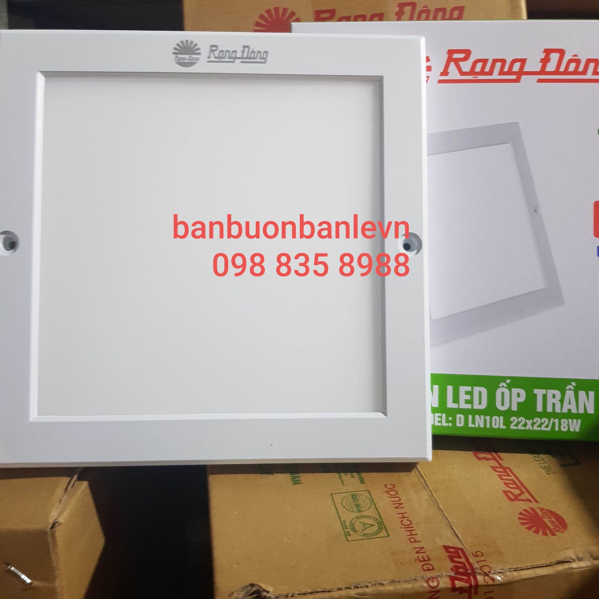 Đèn LED ốp trần  siêu mỏng cảm biến 18w Rạng Đông