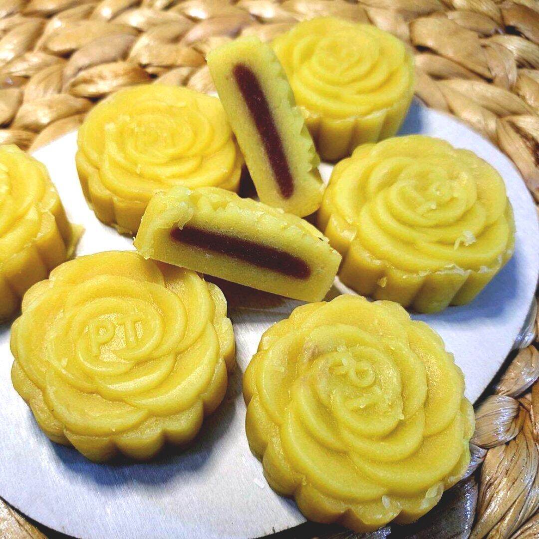 Bánh đậu xanh nhân khoai môn hộp 240g 8 bánh