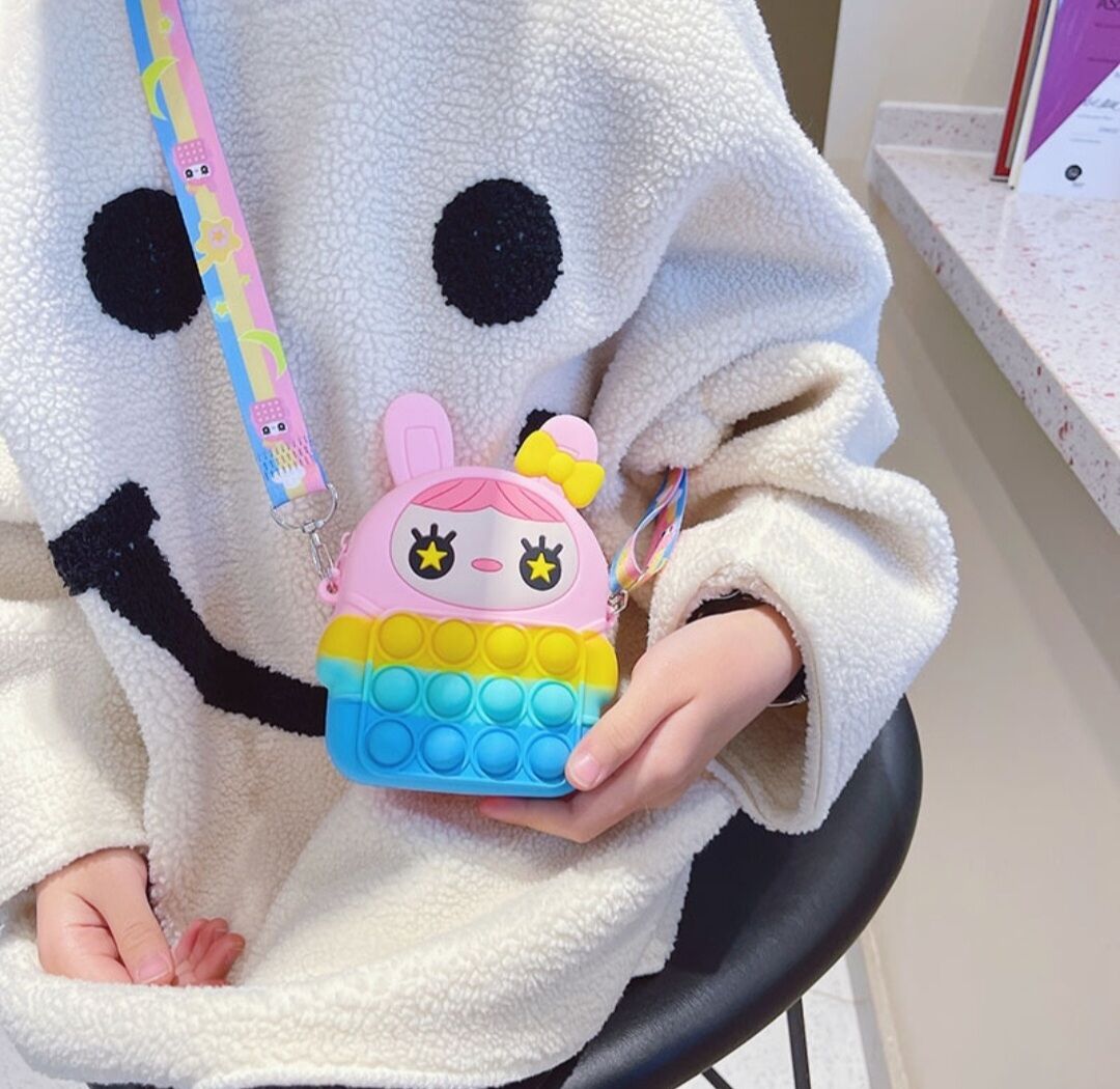 Túi đeo chéo Pop It Galaxy Cầu Vồng nhiều mẫu, có lựa mẫu