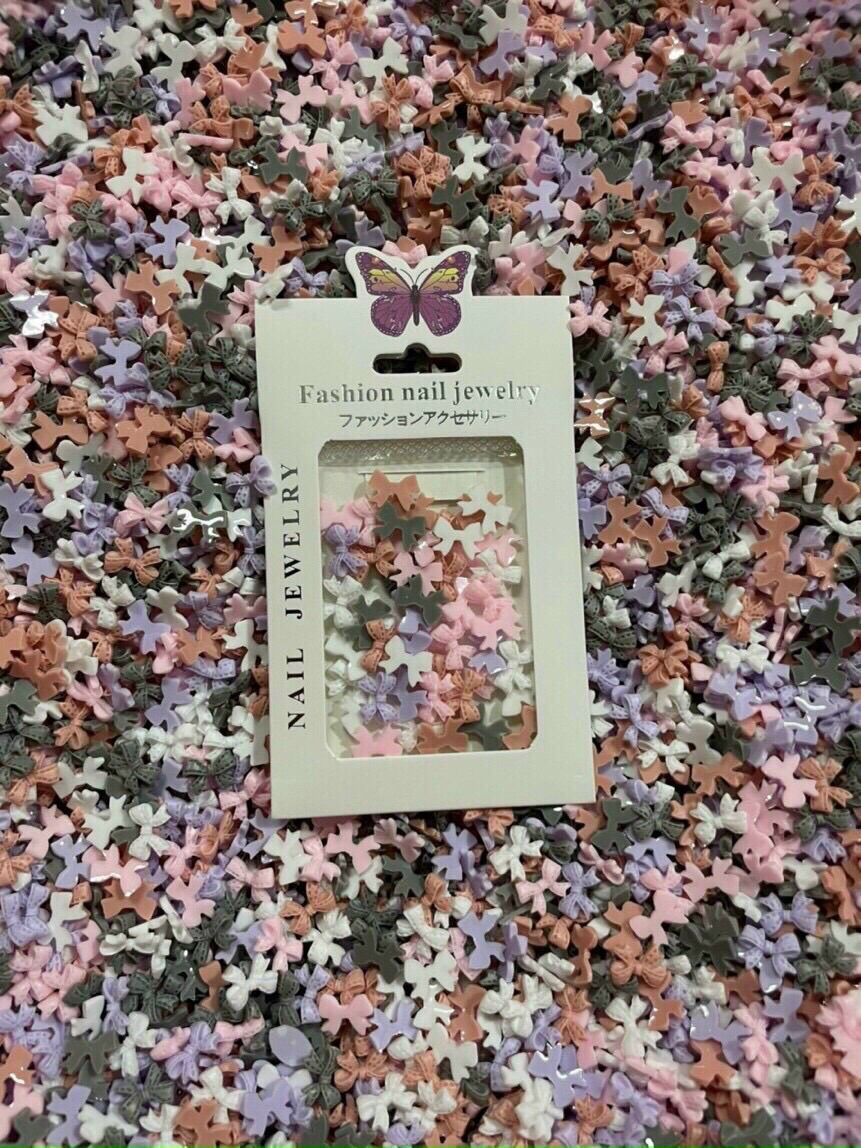 Charm nơ nail nhiều mẫu hot