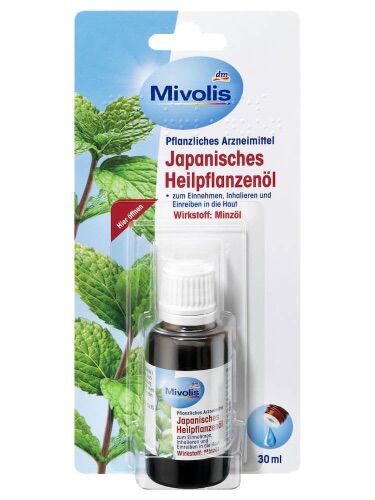 Dầu nhật-tinh dầu bạc hà mivolis, 30 ml